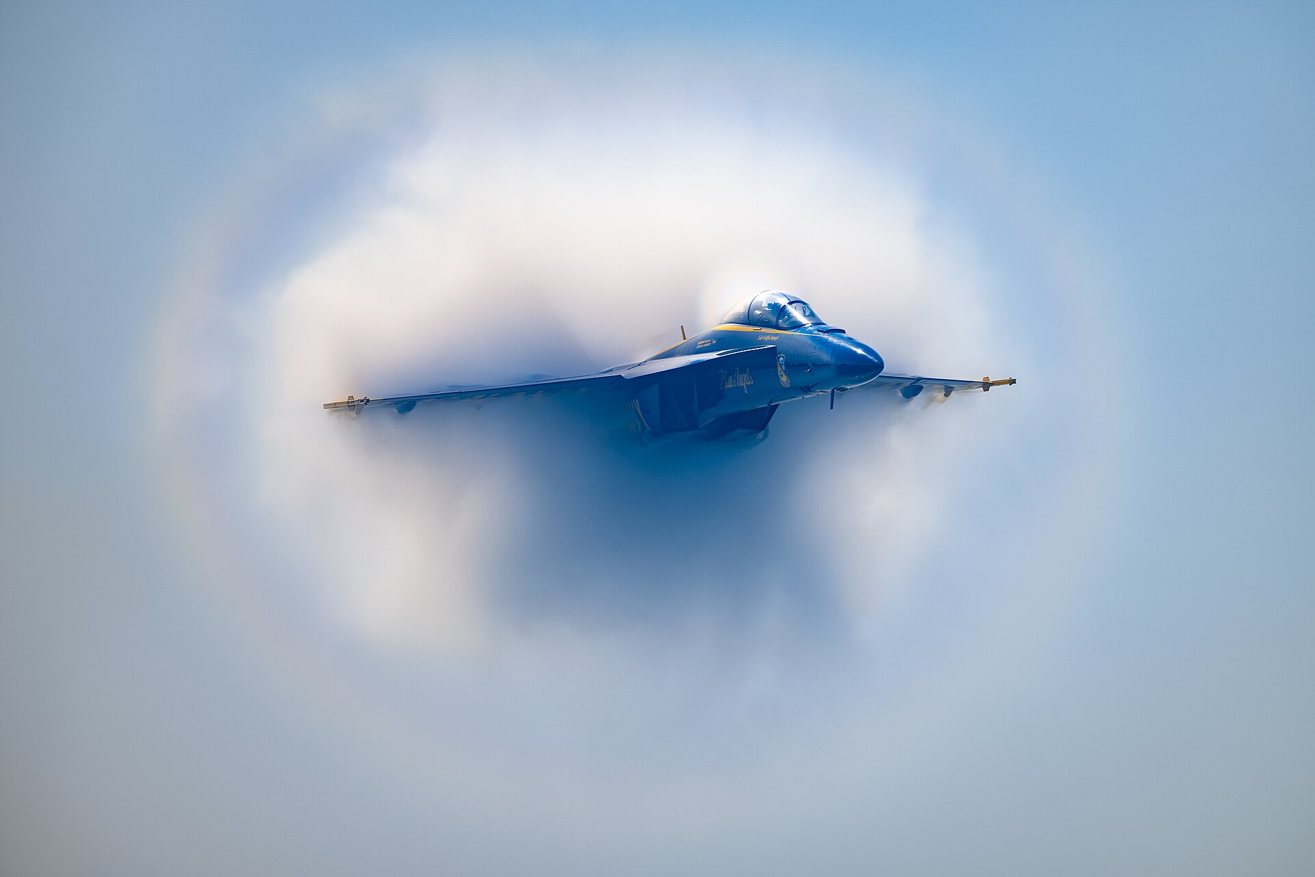 A US Navy F/A-18 Hornet — the squadrons flying off USS Theodore Roosevelt logged near-daily UAP encounters in 2014–15.