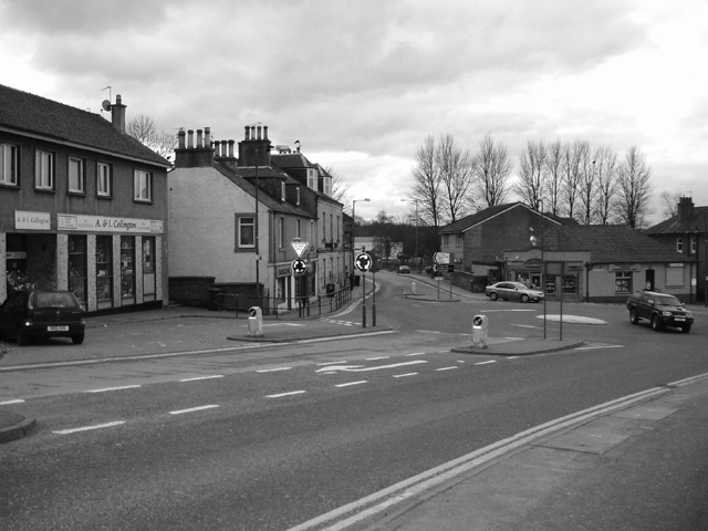 Bonnybridge town centre. The village of approximately 6,000 people in Falkirk Council, central Scotland, became known internationally in 1992 when councillor Billy Buchanan began collating local UFO reports — now totaling more than 300.