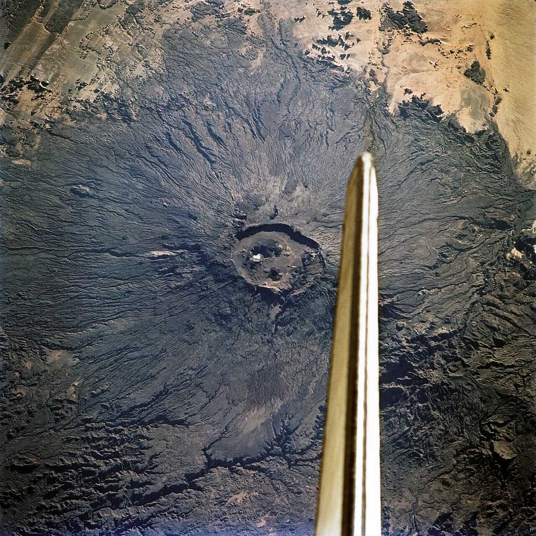 Emi Koussi — the highest peak in the Sahara, a Pleistocene shield volcano.