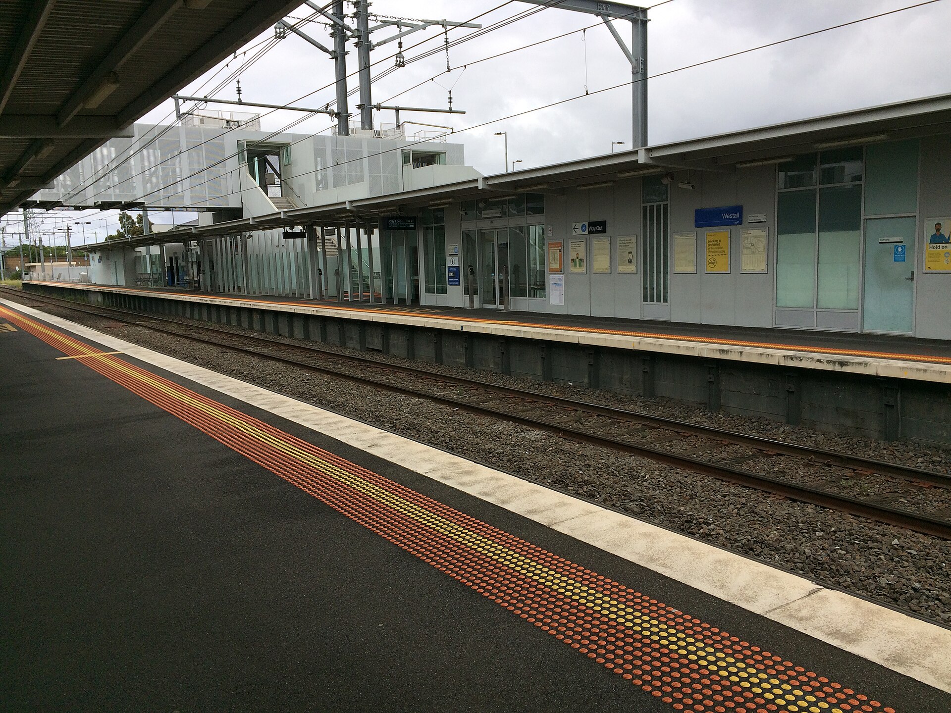 Westall railway station, present day. The 1966 Westall incident was never officially investigated by the RAAF; the school's logbooks and several local press articles confirm the date and the number of witnesses, but no recovered physical evidence survives.